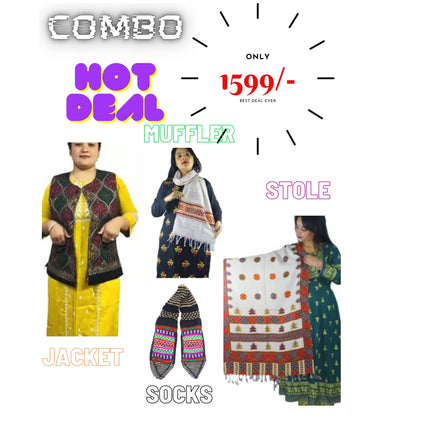 bhuttico online shopping bhuttico stole bhuttico shawl factory bhuttico shawls online stoles online Indian stoles online combo deal socks muffler jacket stole