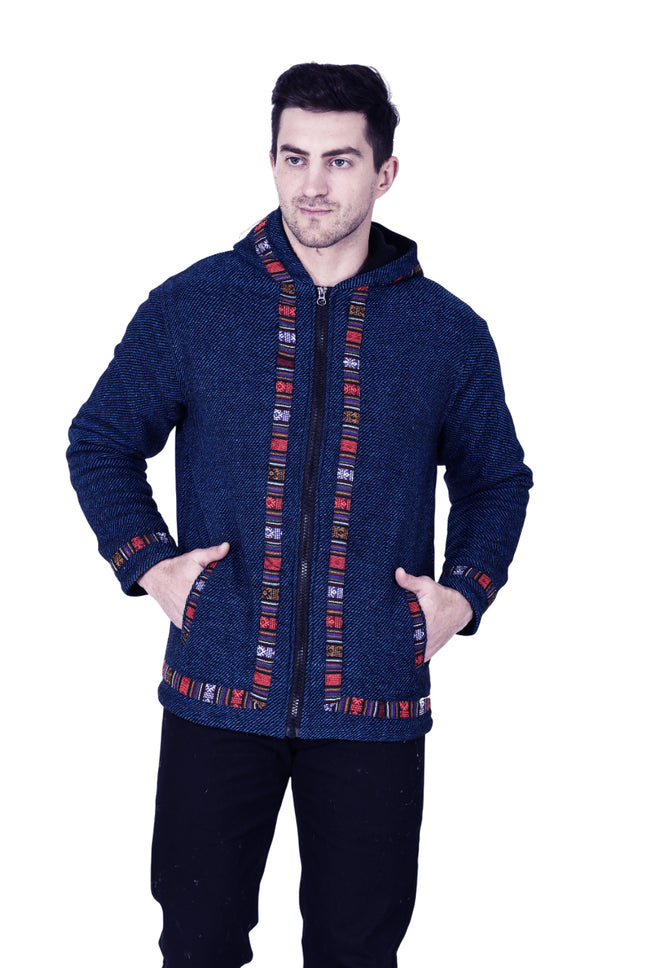 Kullu hoodie jacket  for MEN  BLUE