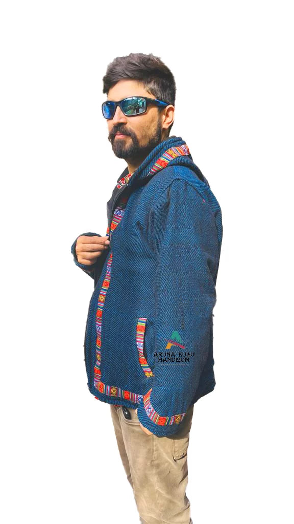 kinnauri traditional dress online loom himalaya comfy pahadi zipper hoodies in kullu design kullu patti online himachali hoodie manali jacket men