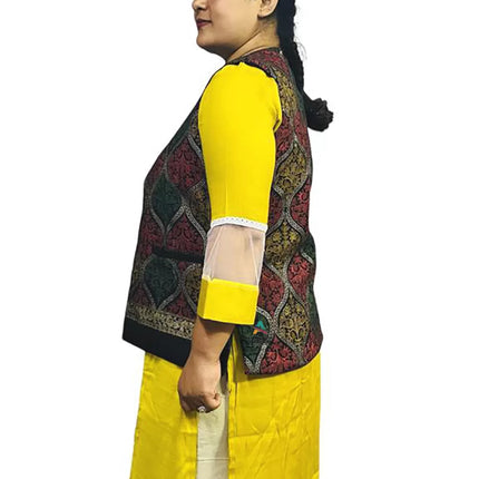 Rampuri kullu nehru jacket Nehru jacket women nehru jacket for girls Rampuri kullu nehru jacket