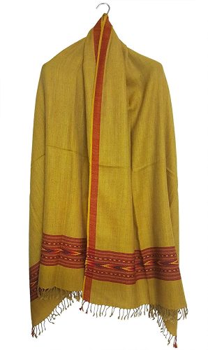 ARUNA Premium Pure Wool Kullu Shawl Unisex