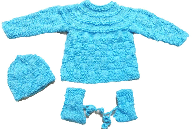 Newborn baby winter clothes PURE WOOL  NEW BORN BABY SET FROZEN COLOR