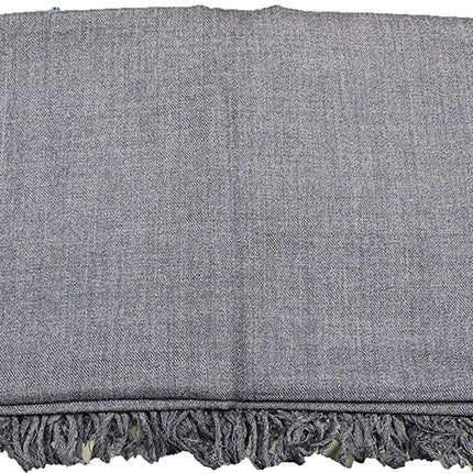 ARUNA Genuine Hand Woven Kullu Wool LOI- Dark Grey Colored for Men