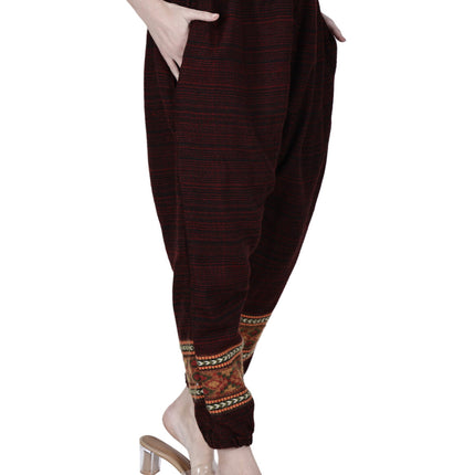 loose yoga pajama maroon singal patti