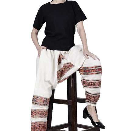 These woolen pajamas made with kullu shawls also called hippie pajama for men women pyjamas for ladies online India buy