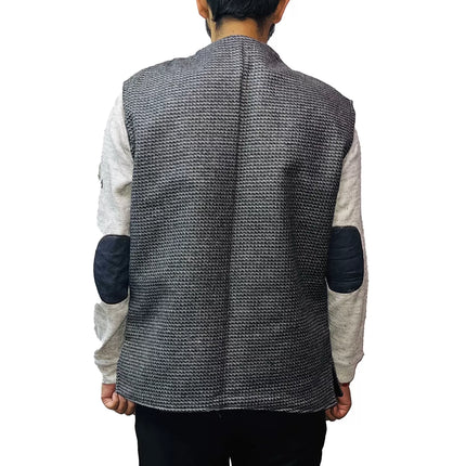 Nehru Jacket warm black check for men. these formal jackets also available in different colors and design nehru jacket formal