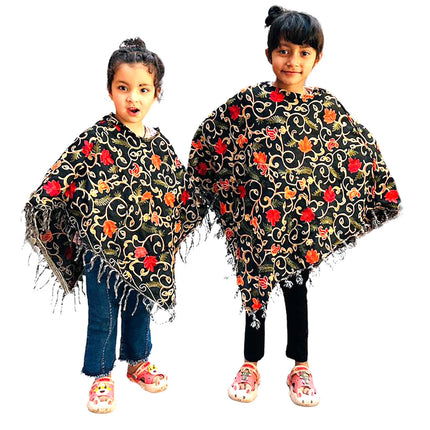 poncho for baby girl woolen poncho for baby girl poncho for kids poncho for 10 year old woolen shrug for baby girl