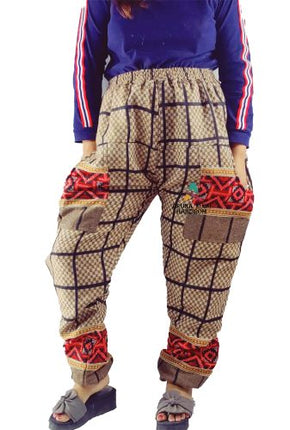 Warm Pyjamas WITH KULLU PATTI WORK check design