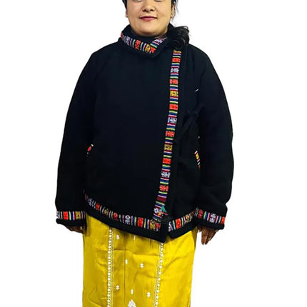 Pahadi jacket traditional jacket for ladies traditional long jackets for ladies ethnic hoodie ethnic fashion brands ethnic wear brands online himachali handloom online