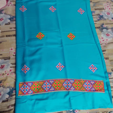 kullu patti woolen suit 4 meter with stole frozen