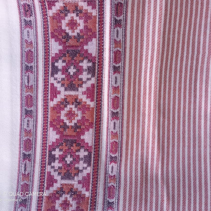 Hand Woven PASHMINA WHITE  Shawl Beautiful Hand Woven Embroidered FOR Women